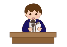 speak forのイラスト